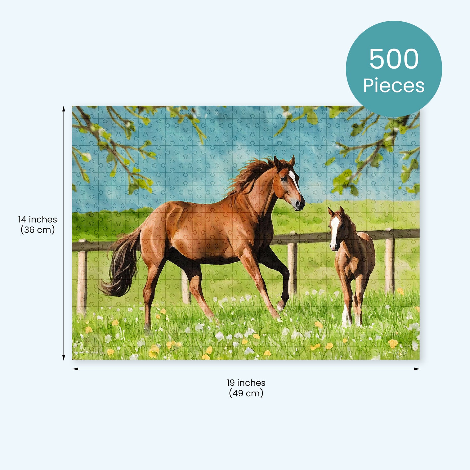 Erlene and Noelle Puzzle by Katie Van Slyke® dimensions