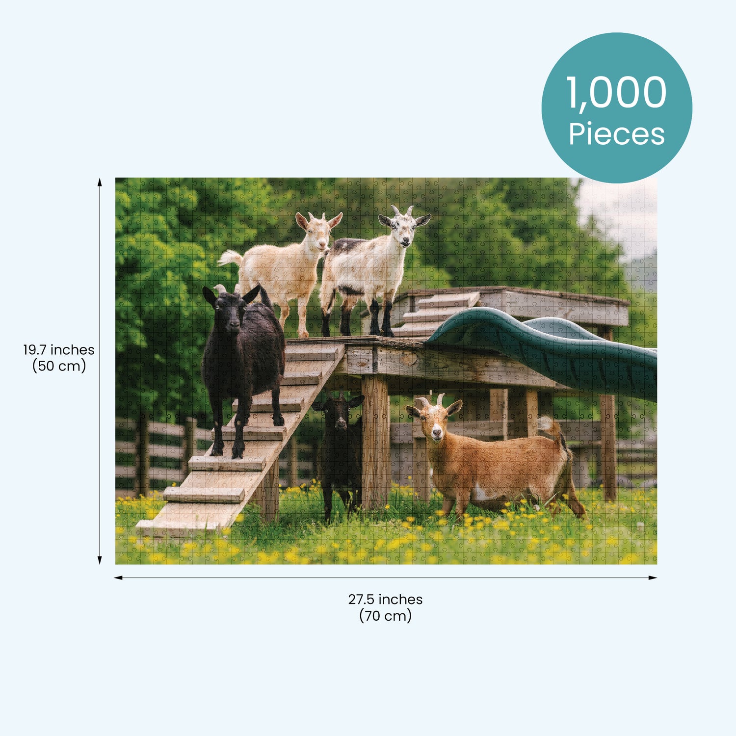 Goaties Puzzle by Katie Van Slyke® dimensions