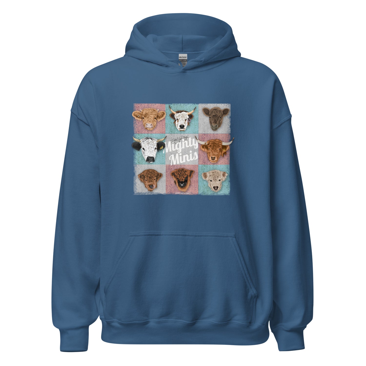 Mighty Minis Hoodie by Katie Van Slyke - Indigo Blue