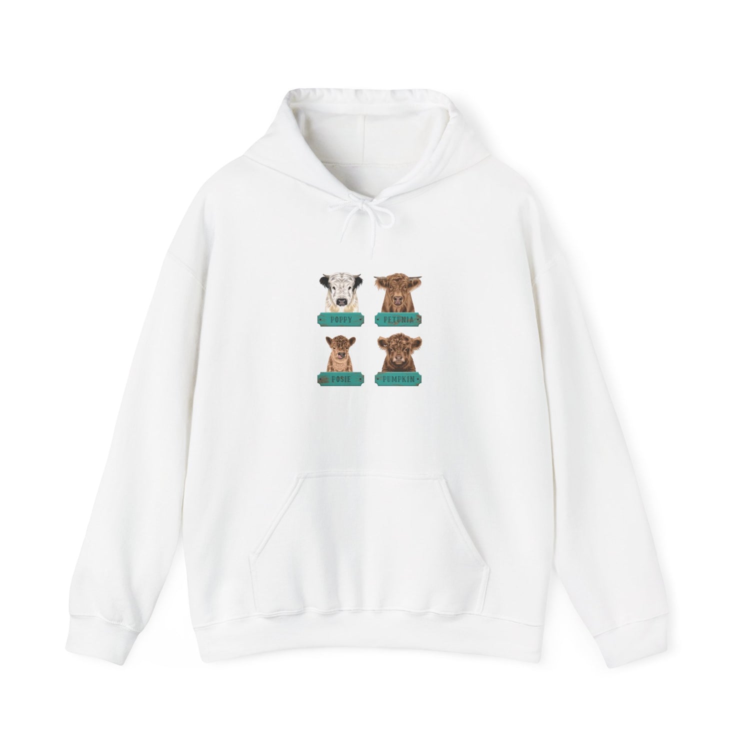 Mini Cows Hoodie by Katie Van Slyke