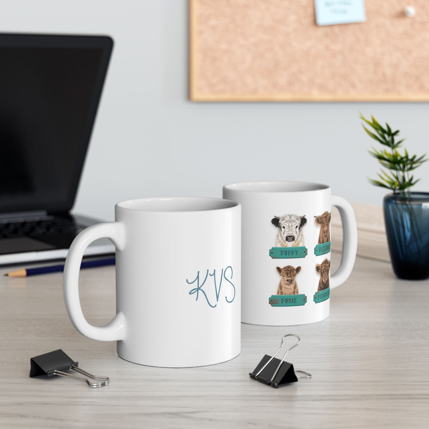 Mini Cows Mug by Katie Van Slyke