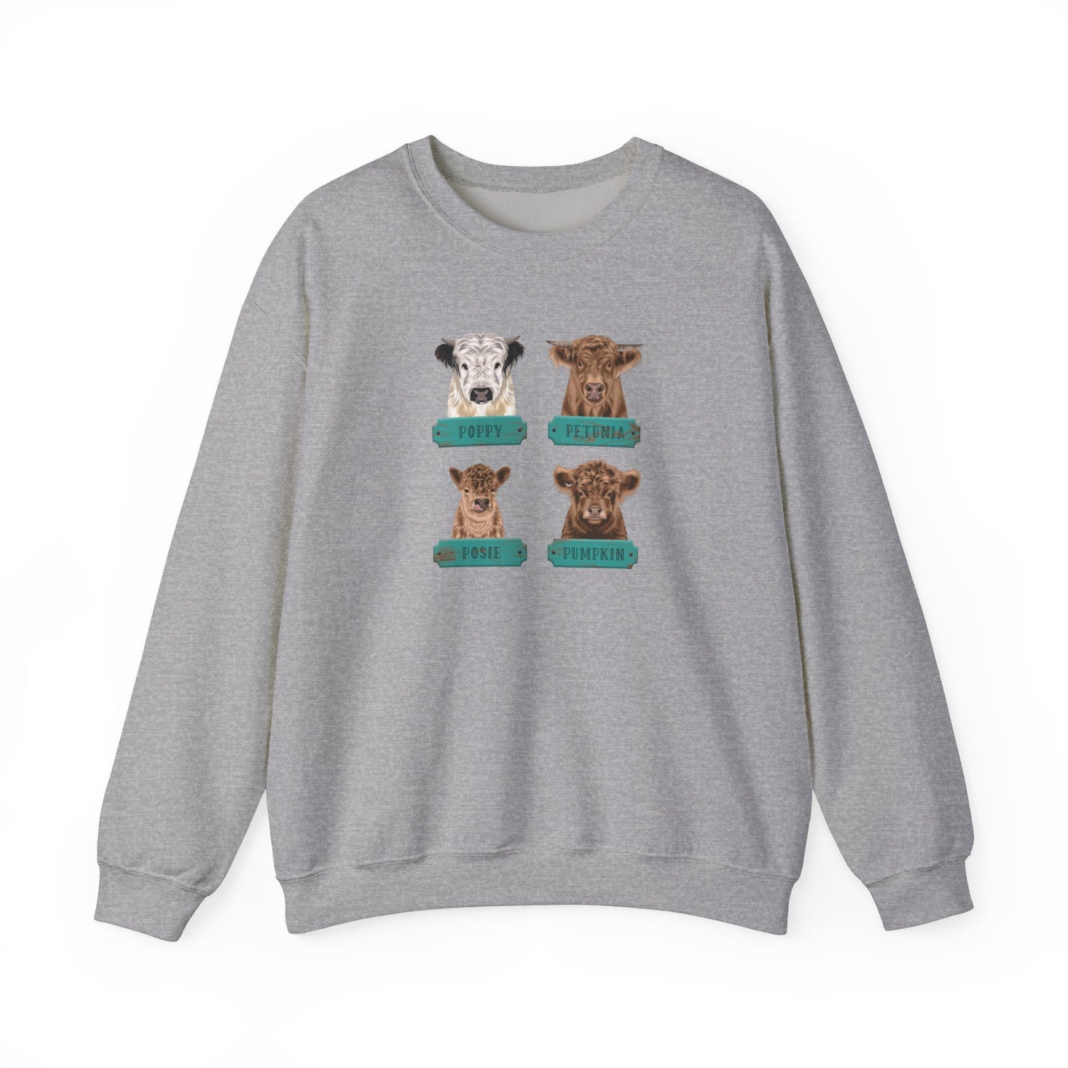 Mini Cows Sweatshirt by Katie Van Slyke