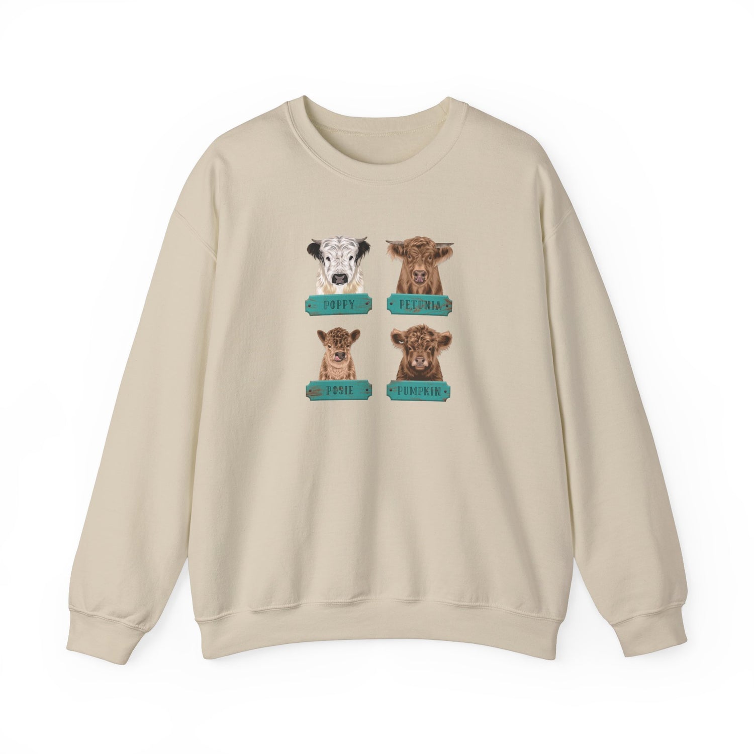 Mini Cows Sweatshirt by Katie Van Slyke