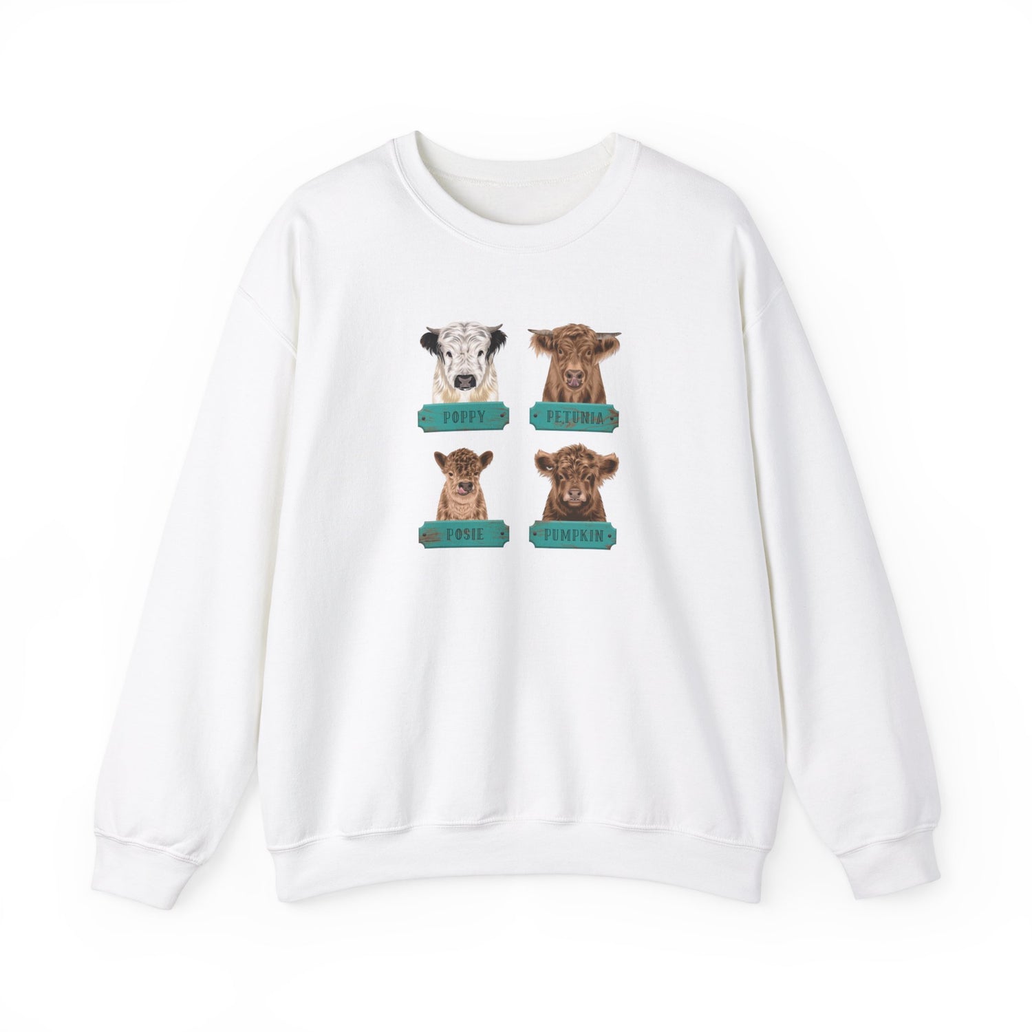 Mini Cows Sweatshirt by Katie Van Slyke