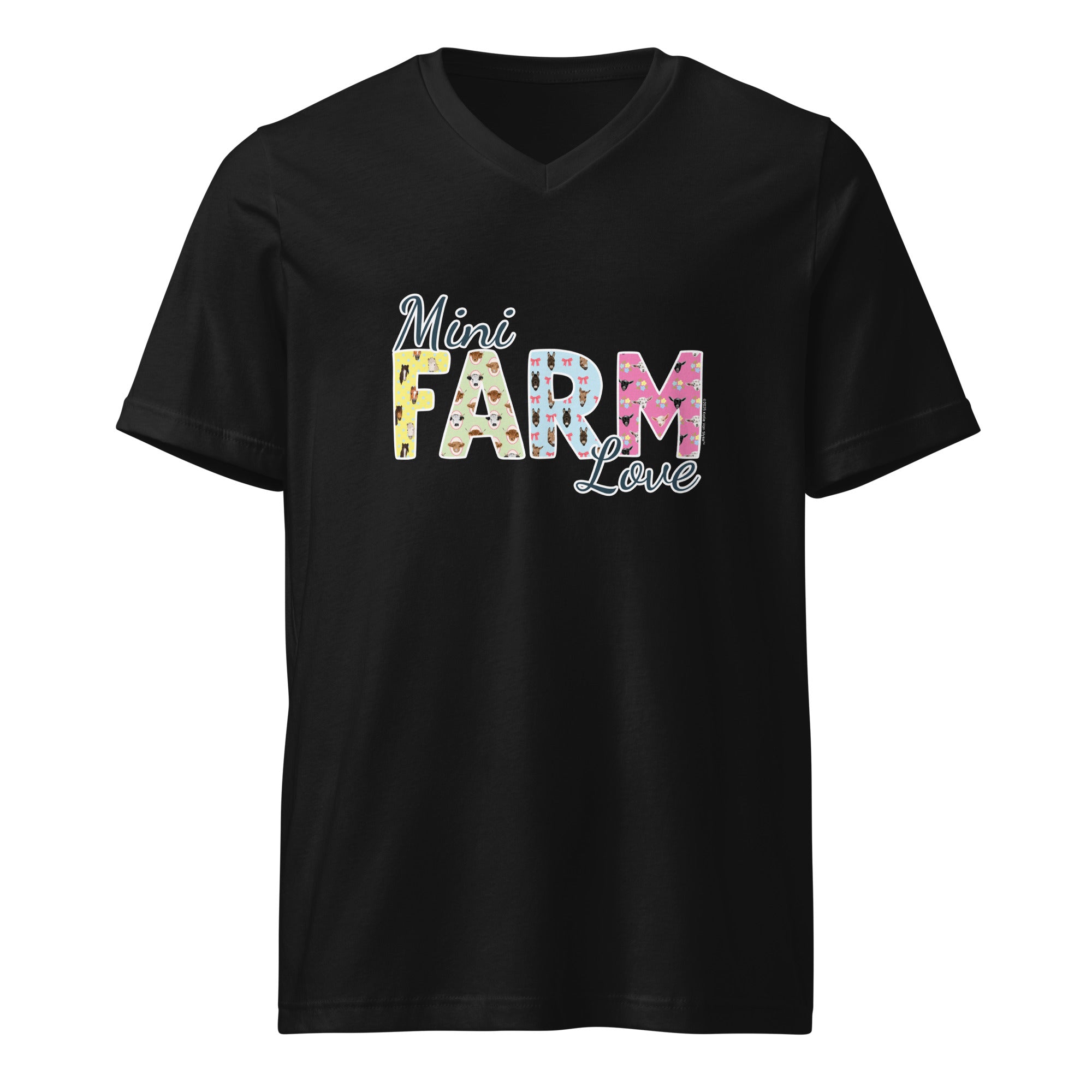 Mini Farm Love V-Neck T-Shirt by Katie Van Slyke®
