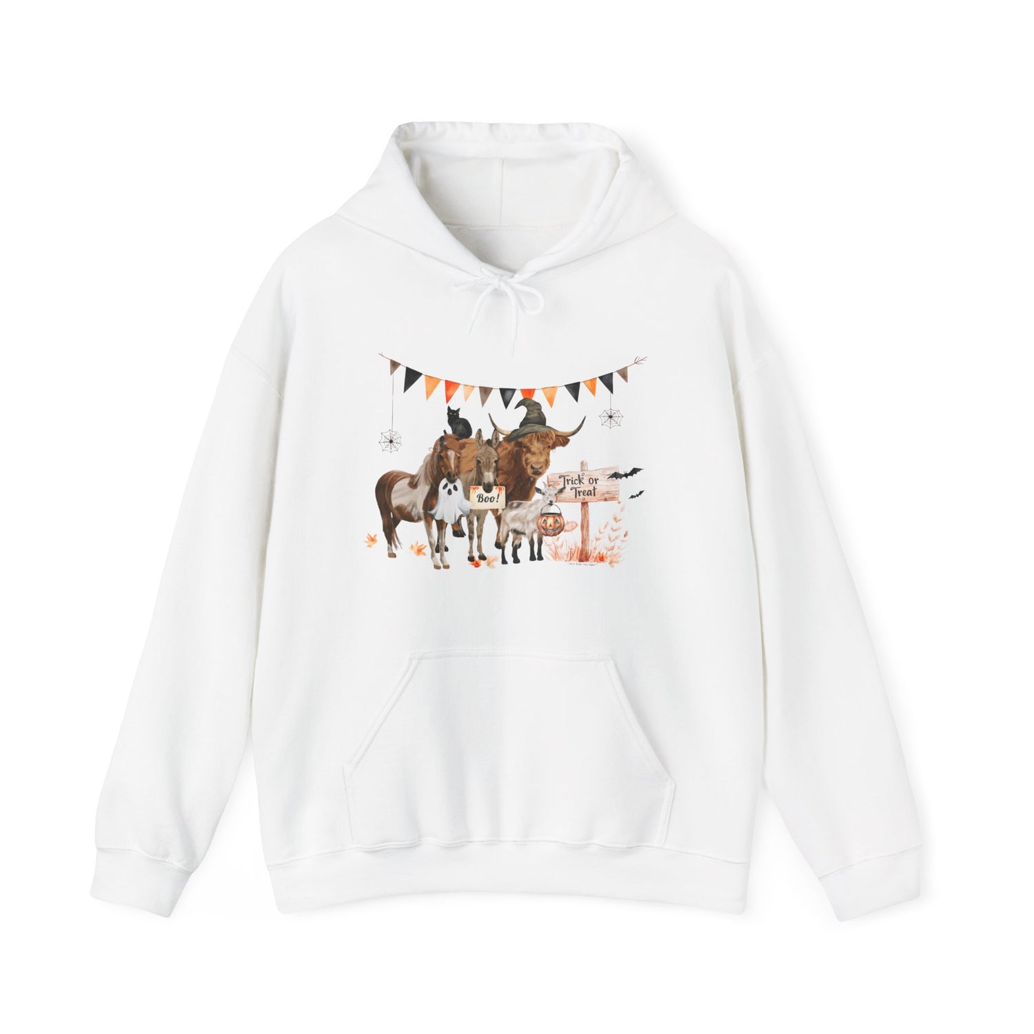 Mini Halloween Hoodie by Katie Van Slyke™ White