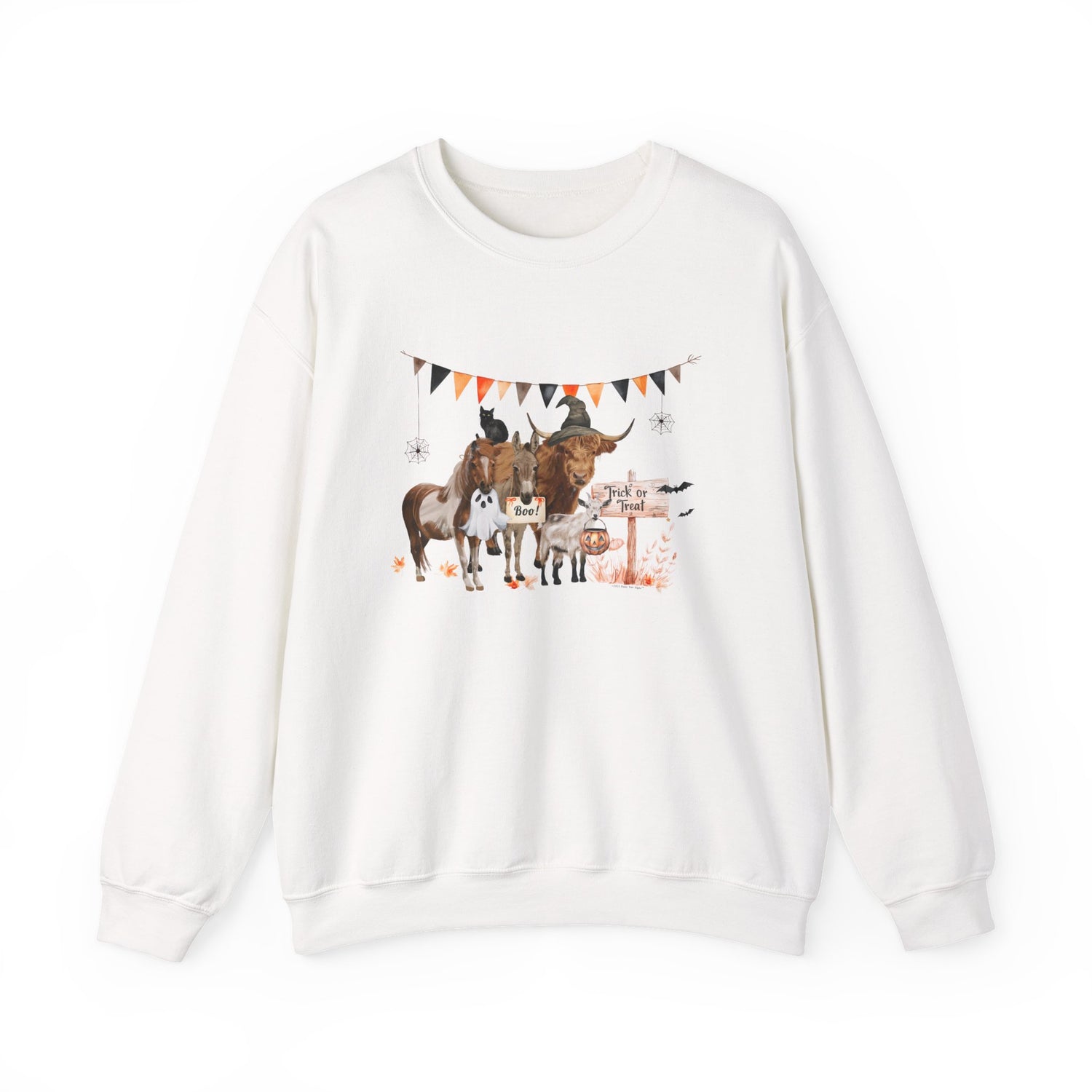 Mini Halloween Sweatshirt by Katie Van Slyke™ White
