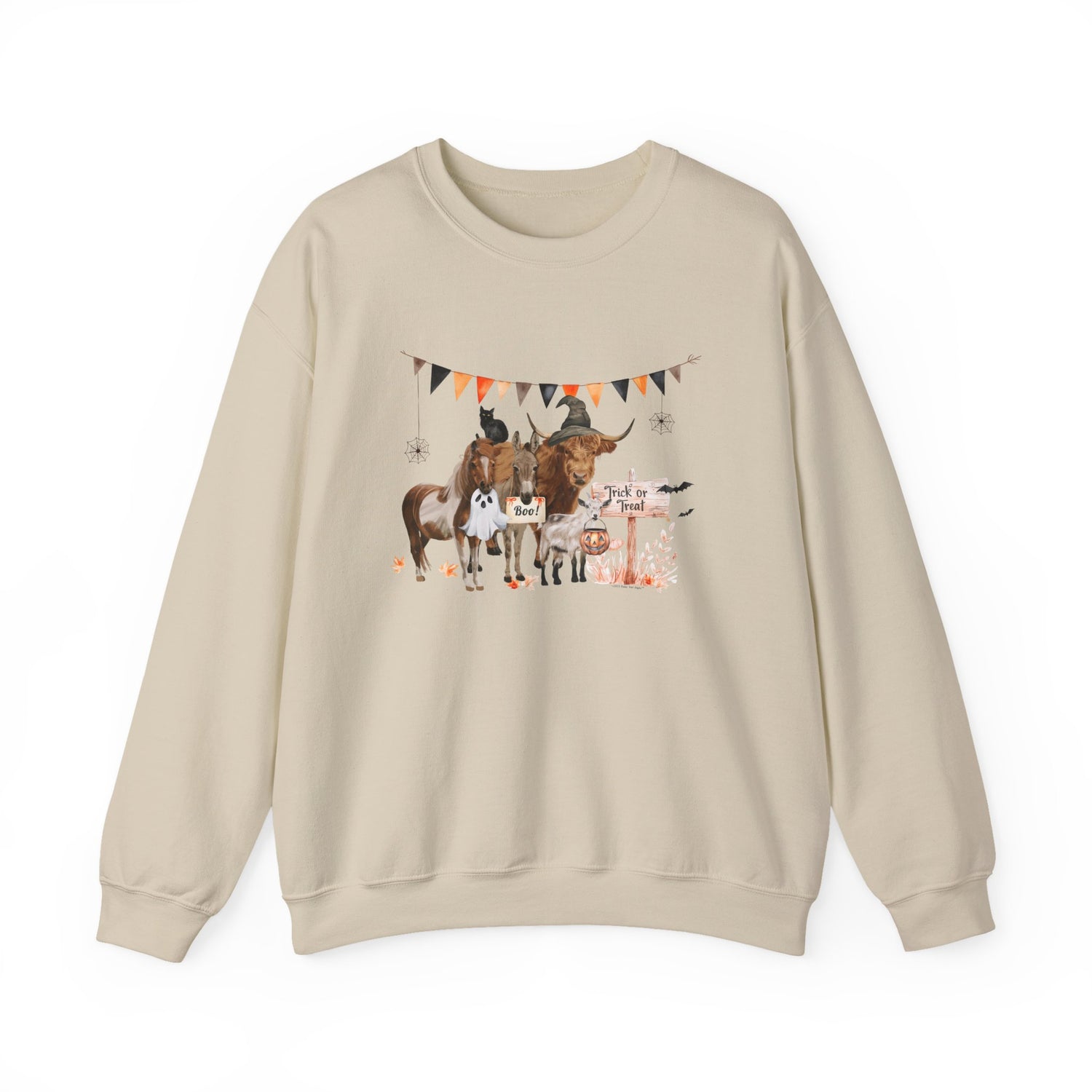 Mini Halloween Sweatshirt by Katie Van Slyke™ Sand