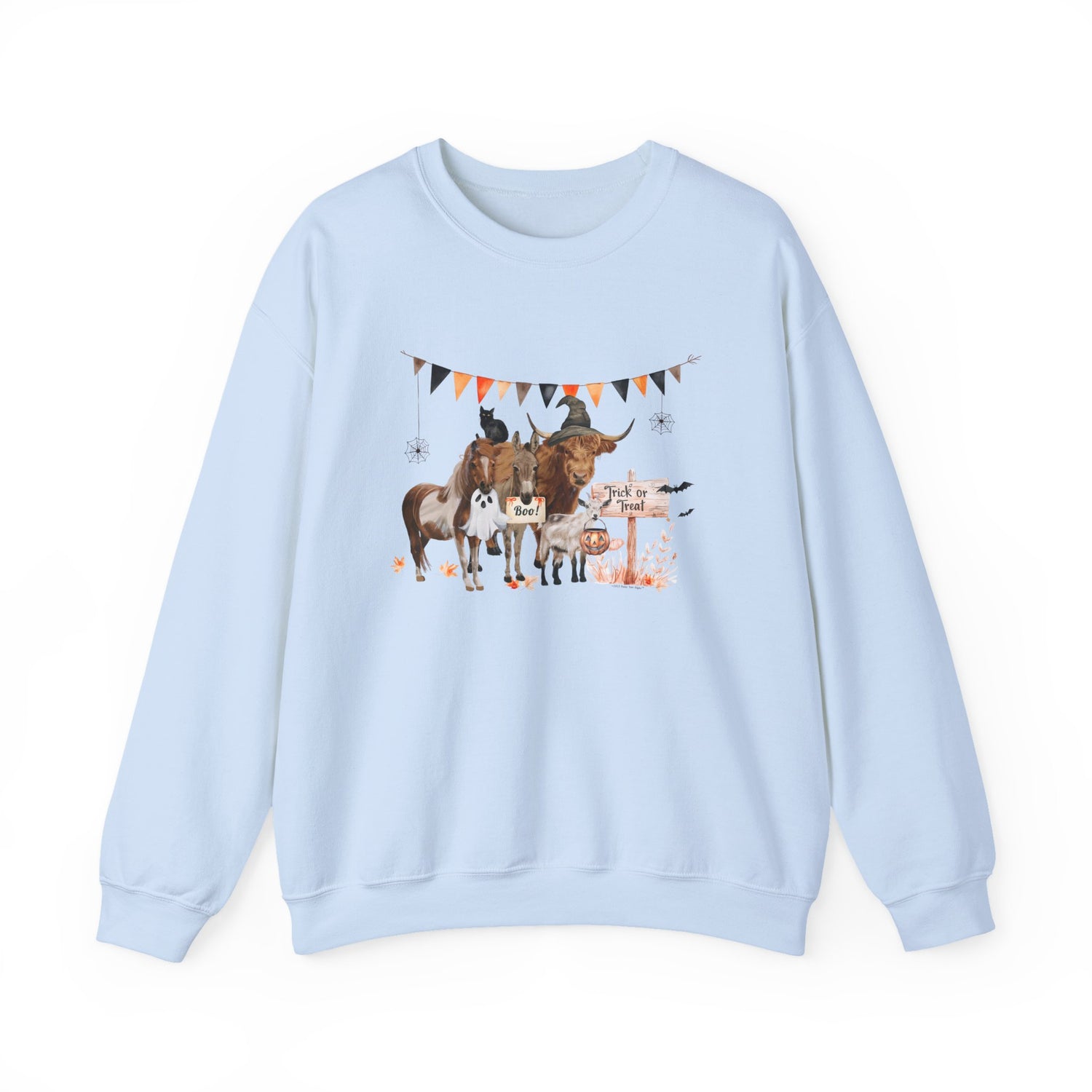 Mini Halloween Sweatshirt by Katie Van Slyke™ Light Blue
