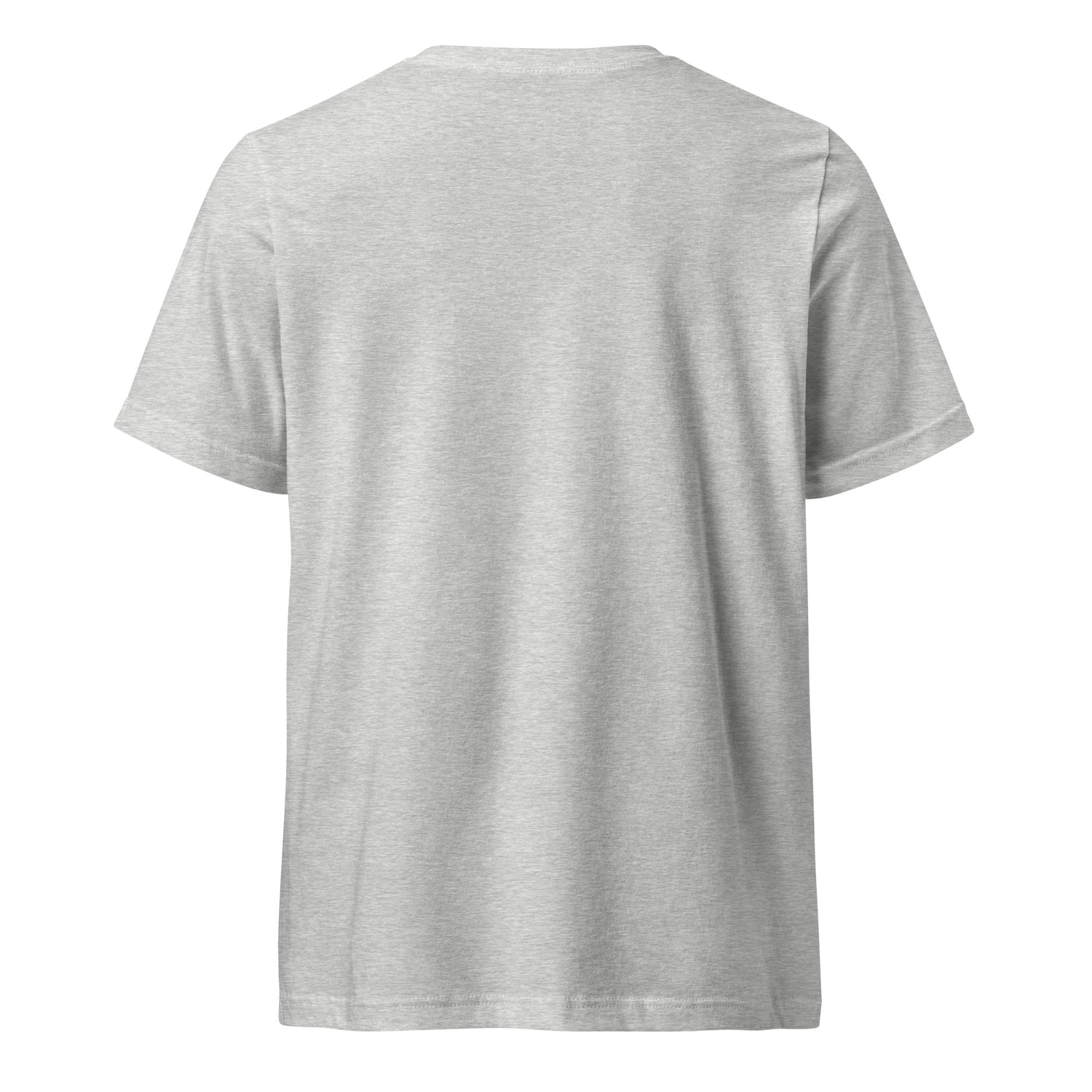 Mini Mare Don't Care V-Neck T-Shirt by Katie Van Slyke - Athletic Heather back