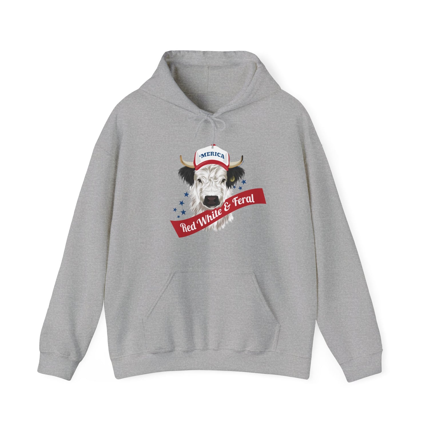 Mini 'Merica Hoodie by Katie Van Slyke™ Sport Grey