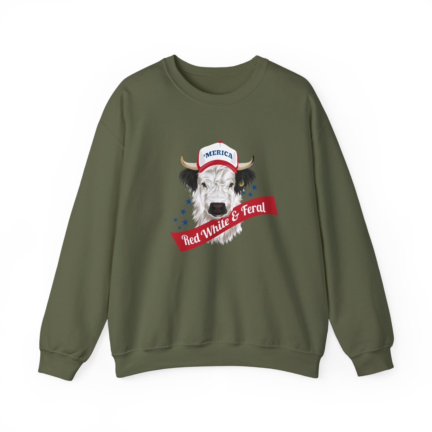 Mini 'Merica Sweatshirt by Katie Van Slyke™ Military Green