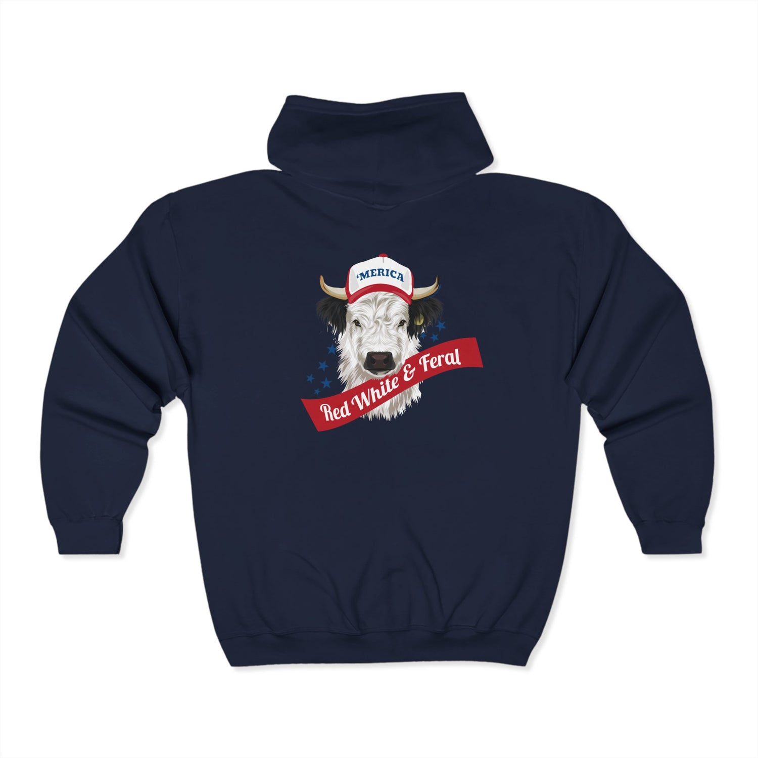 Mini 'Merica Zip-Up Hoodie by Katie Van Slyke™ Navy