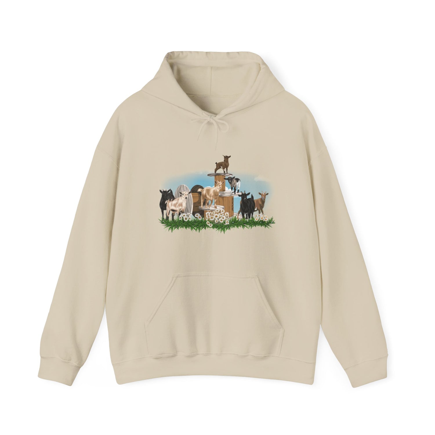 New Goat Crew Hoodie by Katie Van Slyke™ Sand