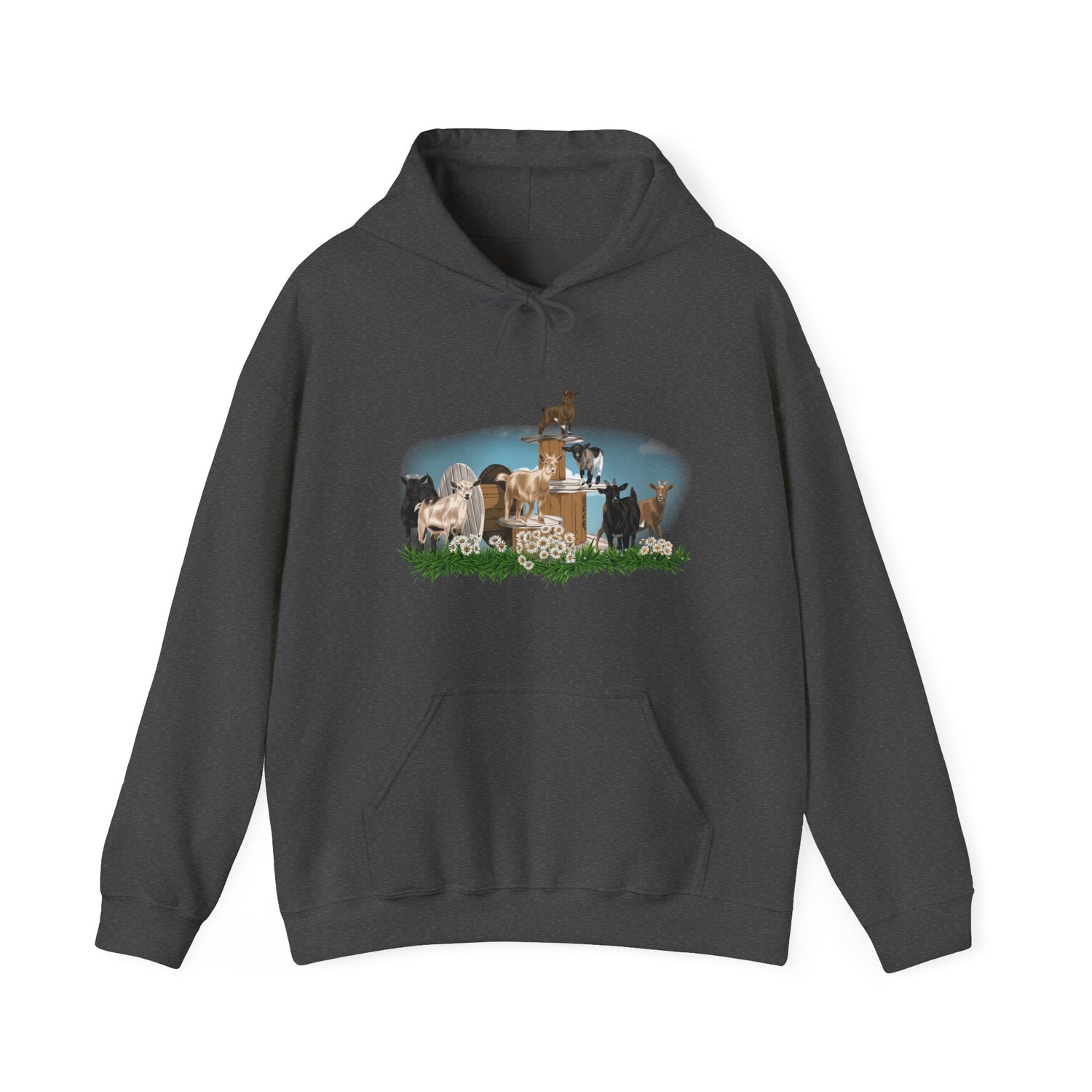 New Goat Crew Hoodie by Katie Van Slyke™ Dark Heather