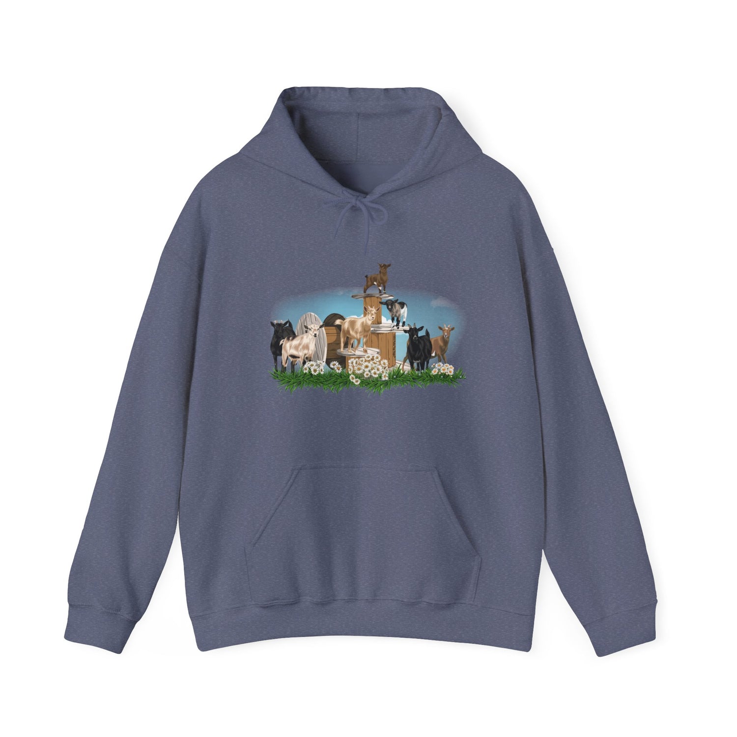 New Goat Crew Hoodie by Katie Van Slyke™ heather navy