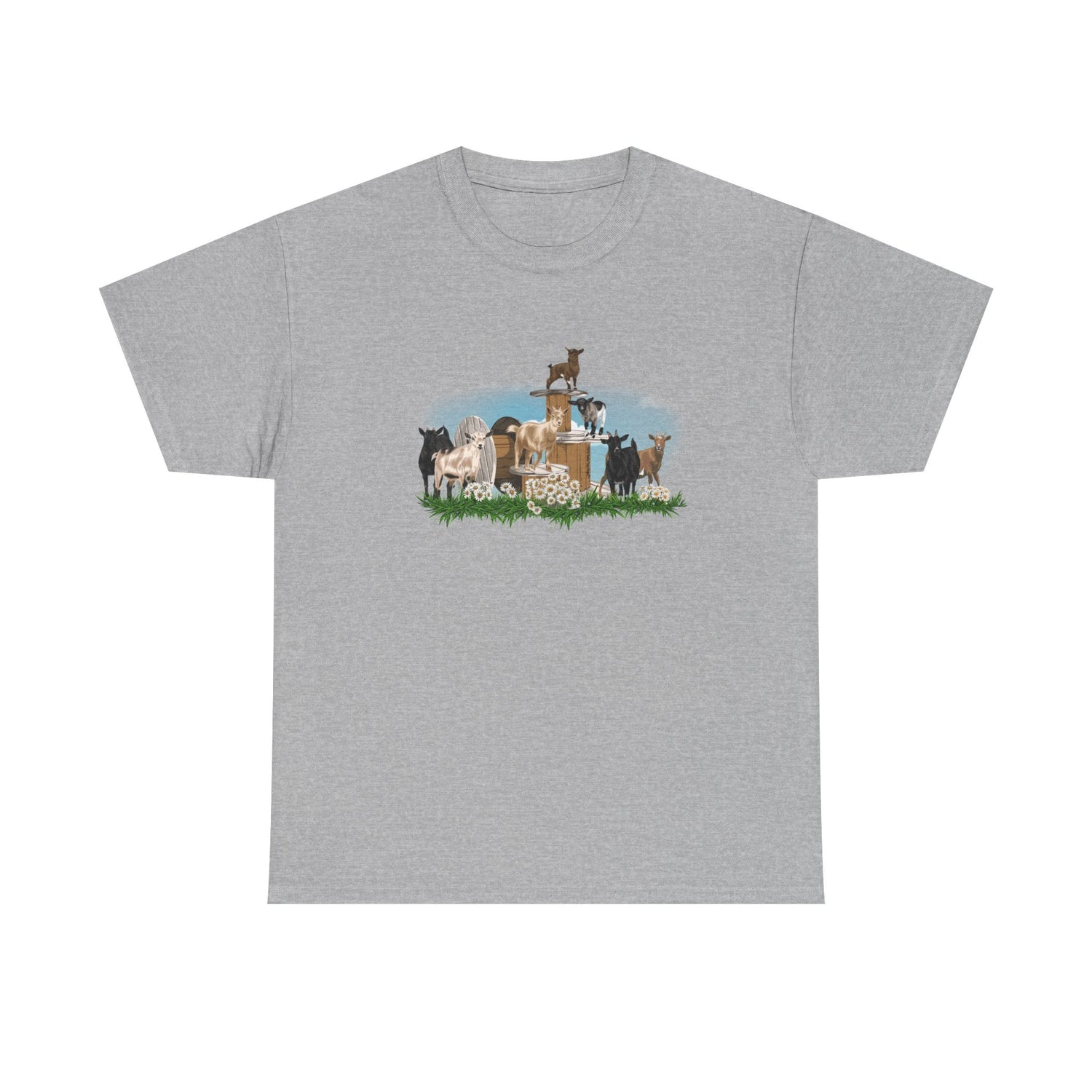 New Goat Crew T-Shirt by Katie Van Slyke™ Sport Grey
