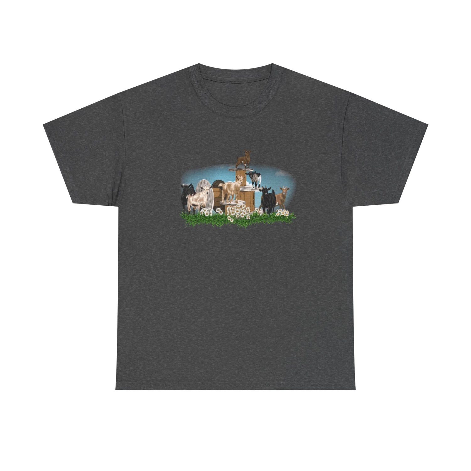 New Goat Crew T-Shirt by Katie Van Slyke™ Dark Heather
