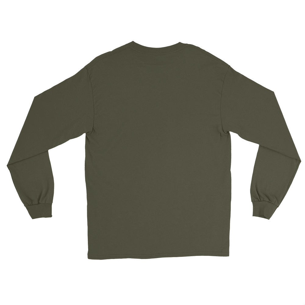 Petunia Long Sleeve T-Shirt by Katie Van Slyke - military green back