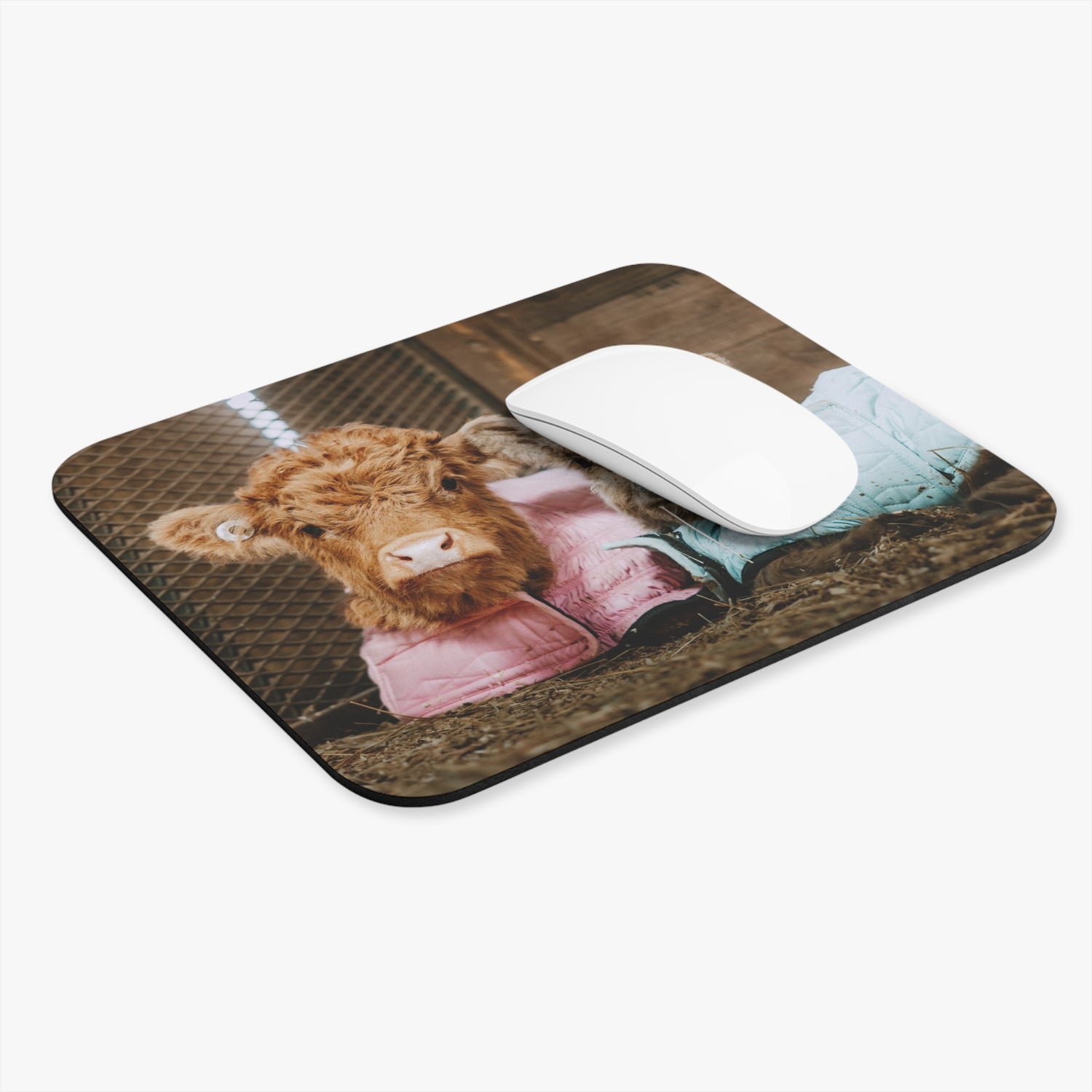 Posie & Pumpkin Mouse Pad by Katie Van Slyke