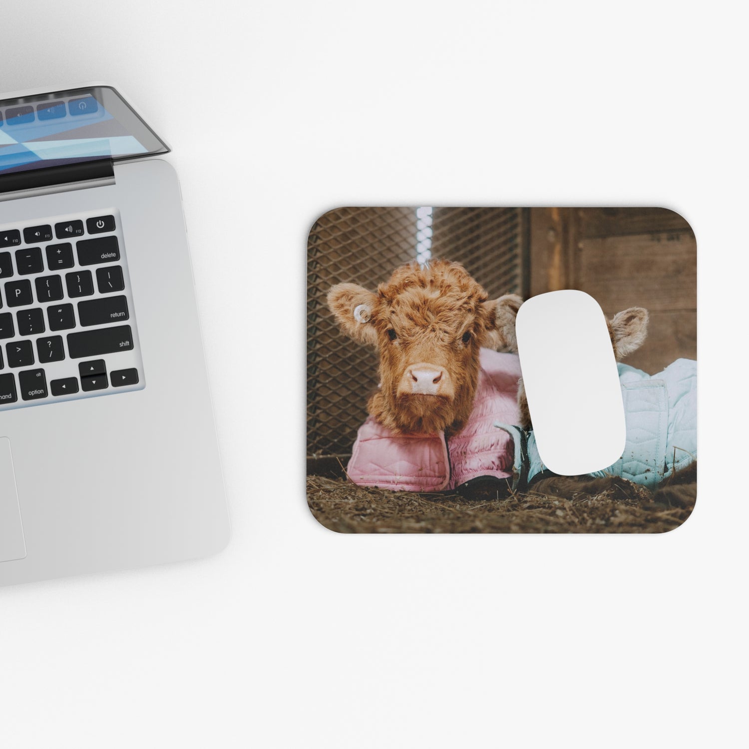 Posie & Pumpkin Mouse Pad by Katie Van Slyke