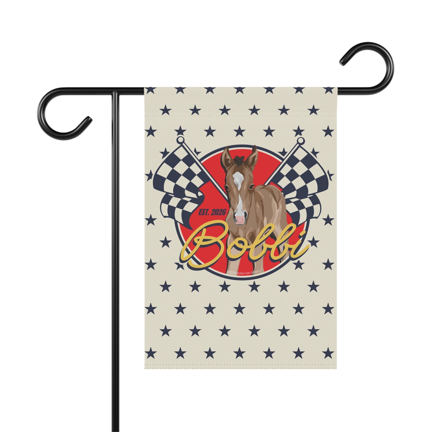 Racer Bobbi Banner by Katie Van Slyke® front
