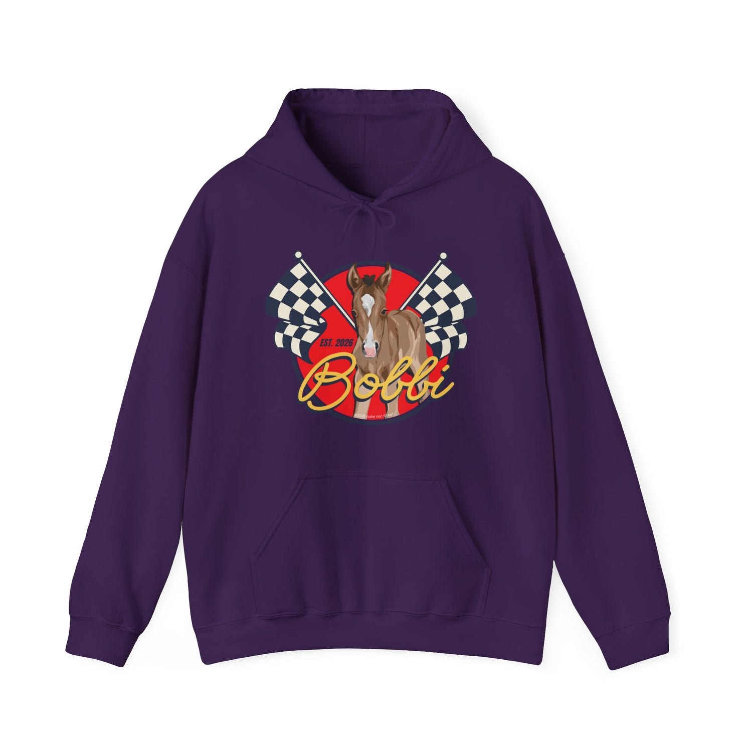 Racer Bobbi Hoodie by Katie Van Slyke® Purple