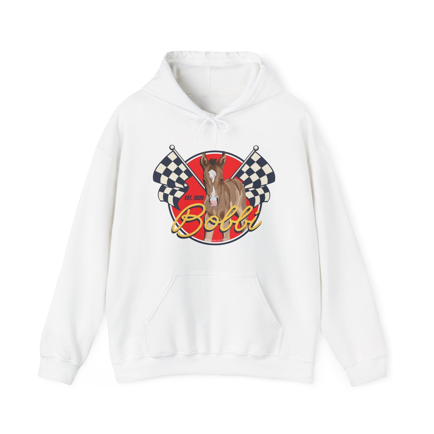 Racer Bobbi Hoodie by Katie Van Slyke® White
