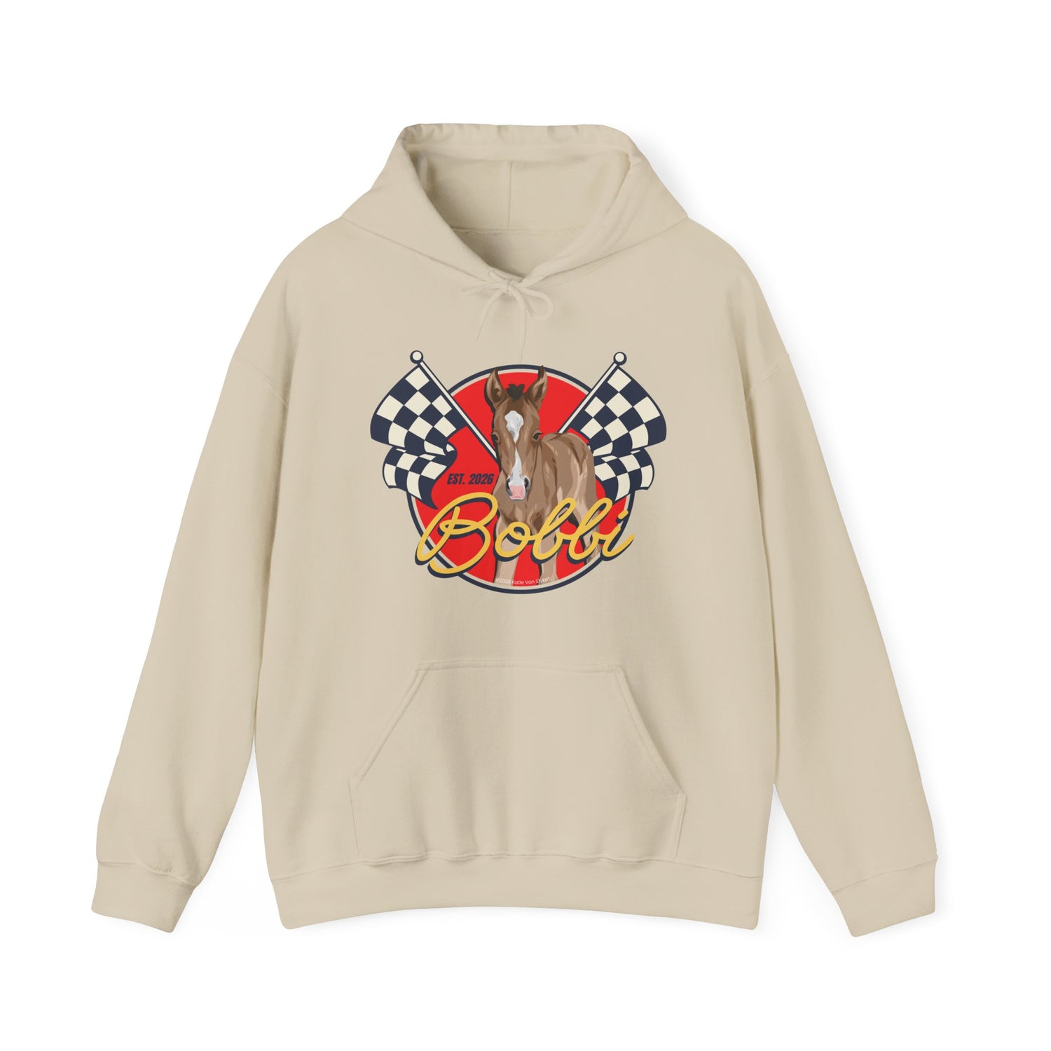 Racer Bobbi Hoodie by Katie Van Slyke® Sand