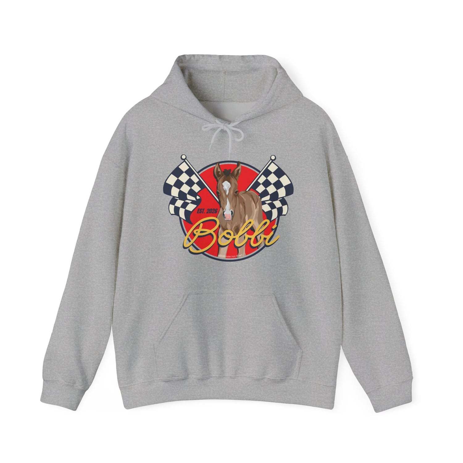 Racer Bobbi Hoodie by Katie Van Slyke® Sport Grey