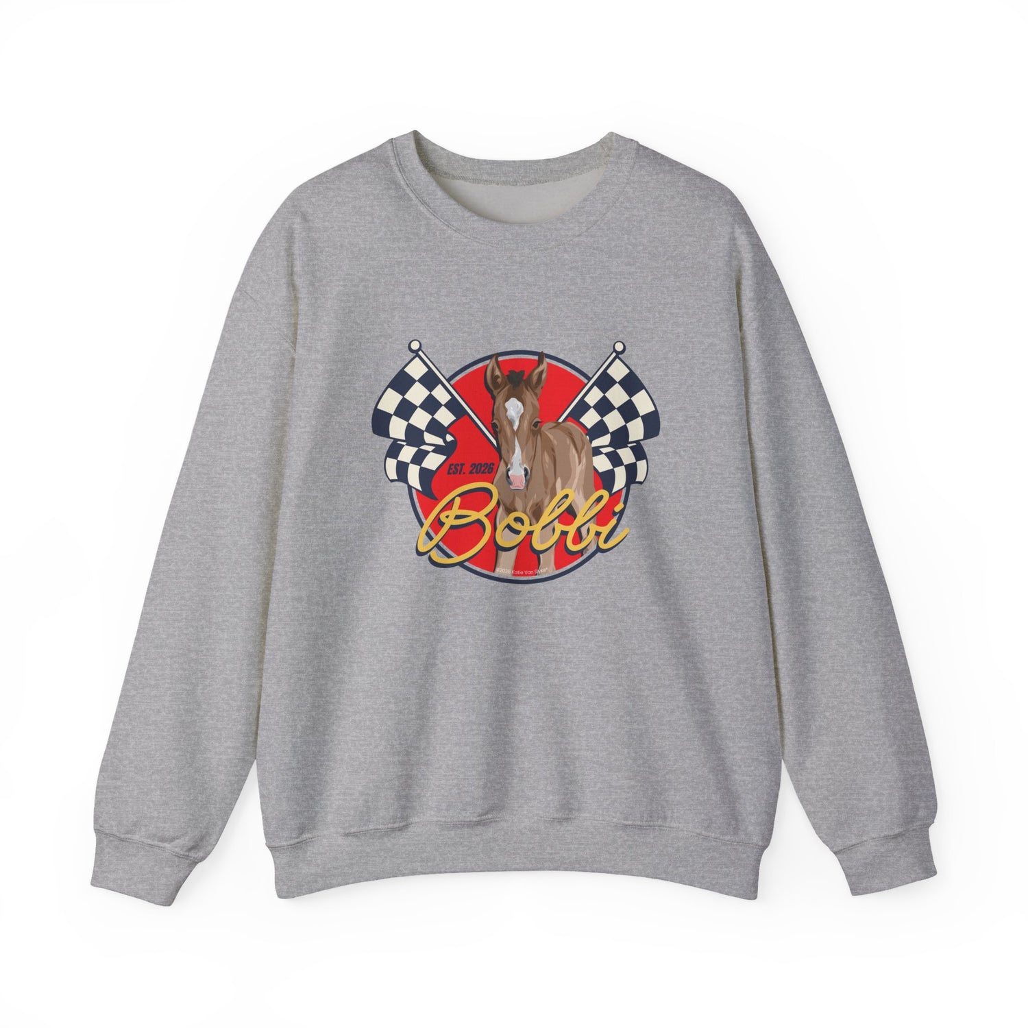 Racer Bobbi Sweatshirt by Katie Van Slyke® Sport grey