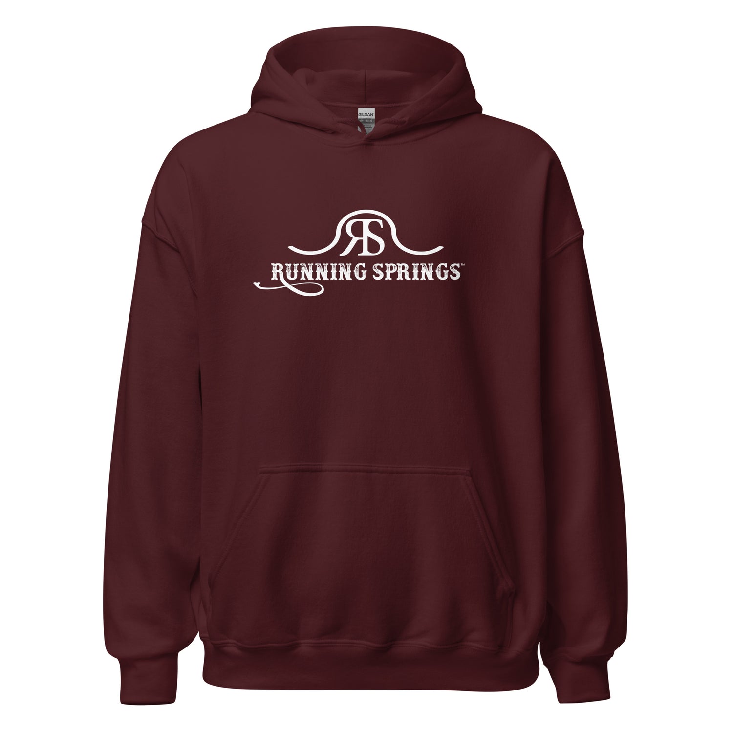 Running Springs Hoodie by Katie Van Slyke - Maroon