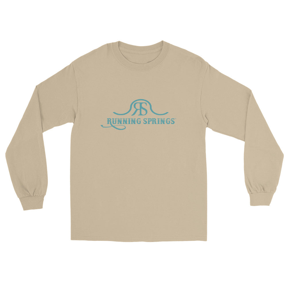 Running Springs Long Sleeve T-Shirt by Katie Van Slyke - Sand