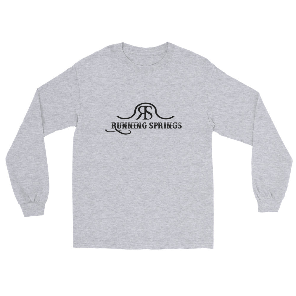 Running Springs Long Sleeve T-Shirt by Katie Van Slyke - Sport Grey