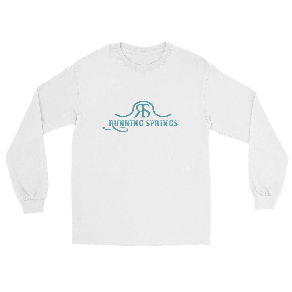 Running Springs Long Sleeve T-Shirt by Katie Van Slyke - White
