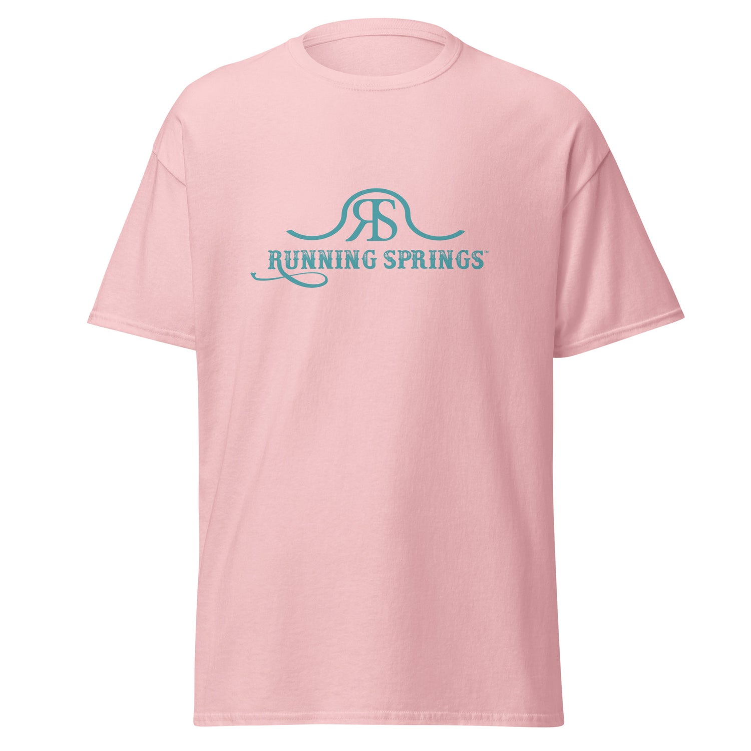 Running Springs T-Shirt by Katie Van Slyke - Light Pink
