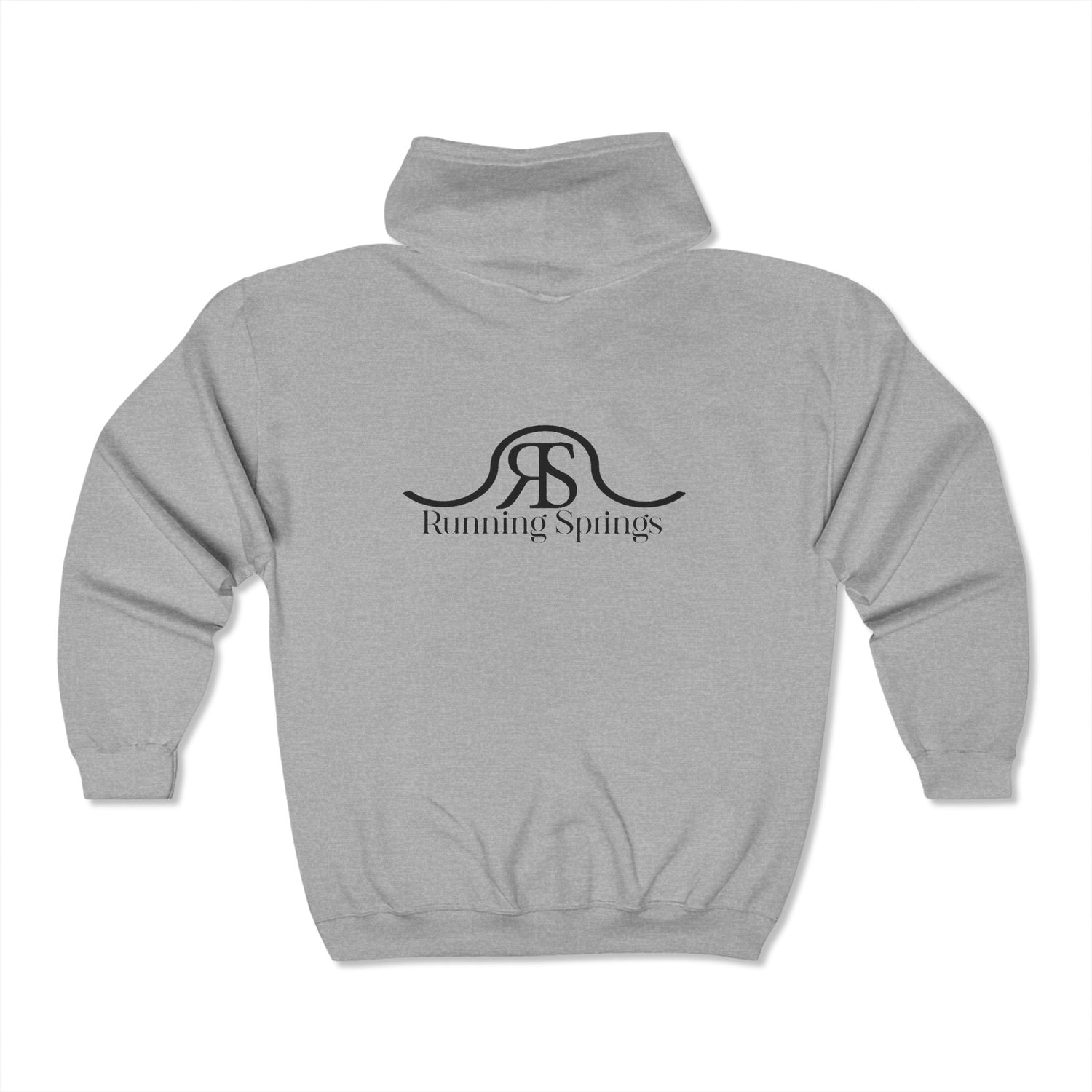Running Springs Zipper Hoodie by Katie Van Slyke