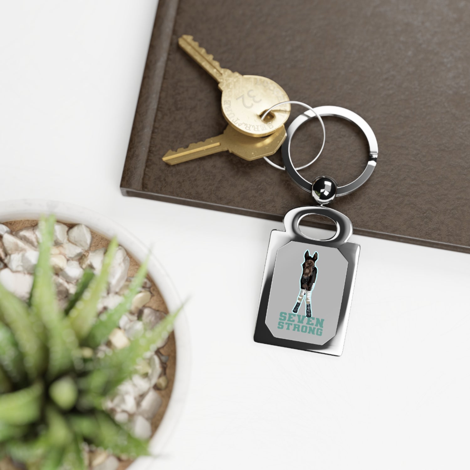 Seven Strong Keyring by Katie Van Slyke