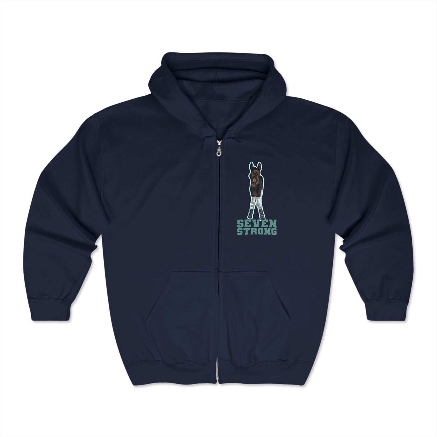 Seven Strong Zipper Hoodie by Katie Van Slyke