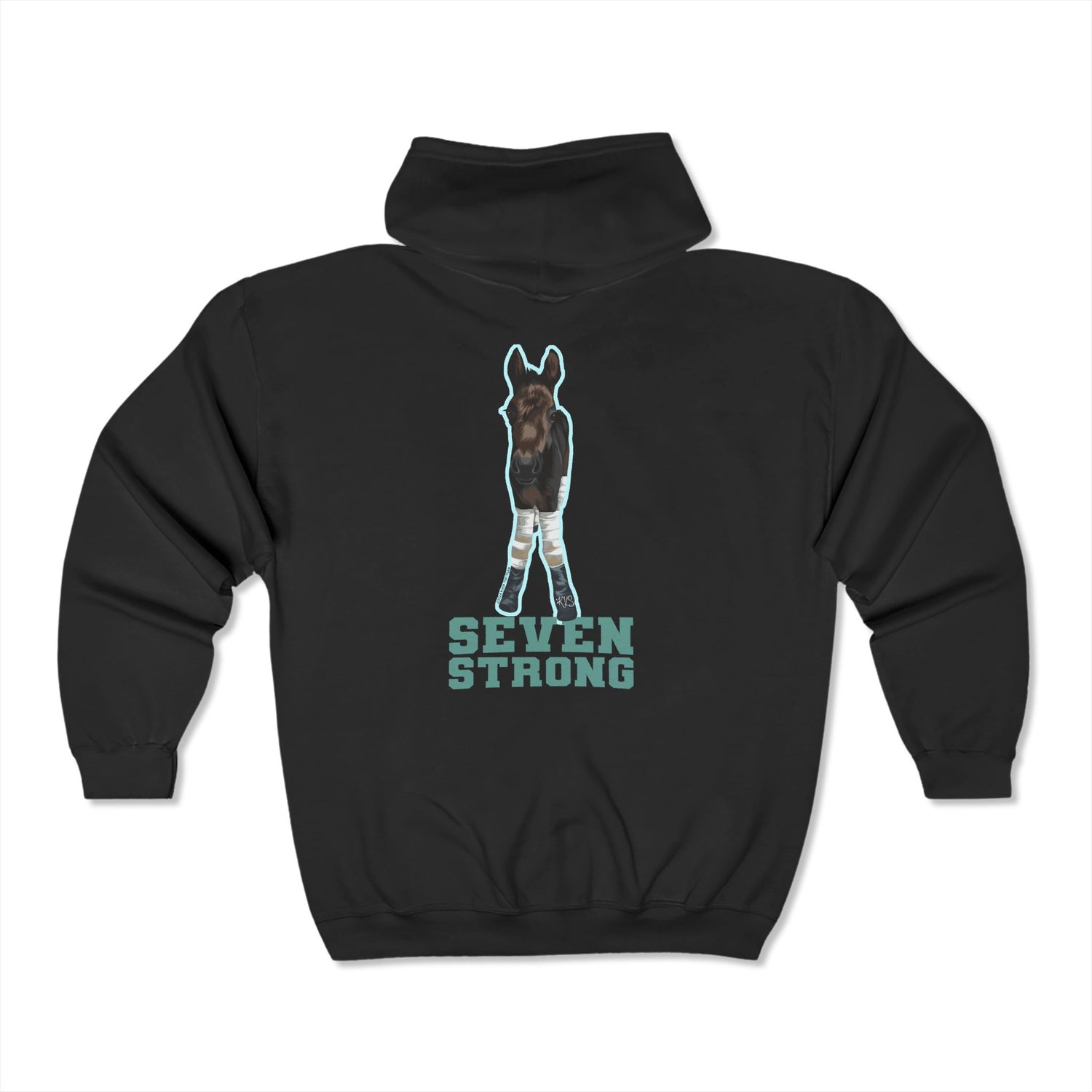 Seven Strong Zipper Hoodie by Katie Van Slyke