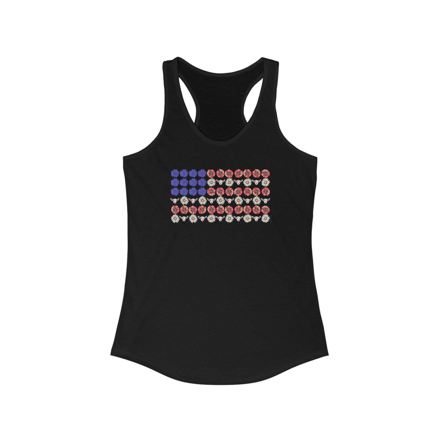Stars, Stripes, and Goats Tank by Katie Van Slyke™ Black