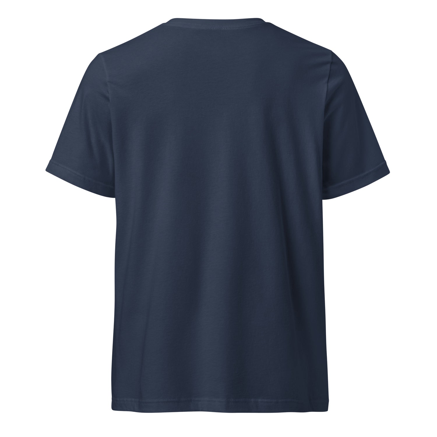 The Goat Crew V-Neck T-Shirt by Katie Van Slyke - Navy back