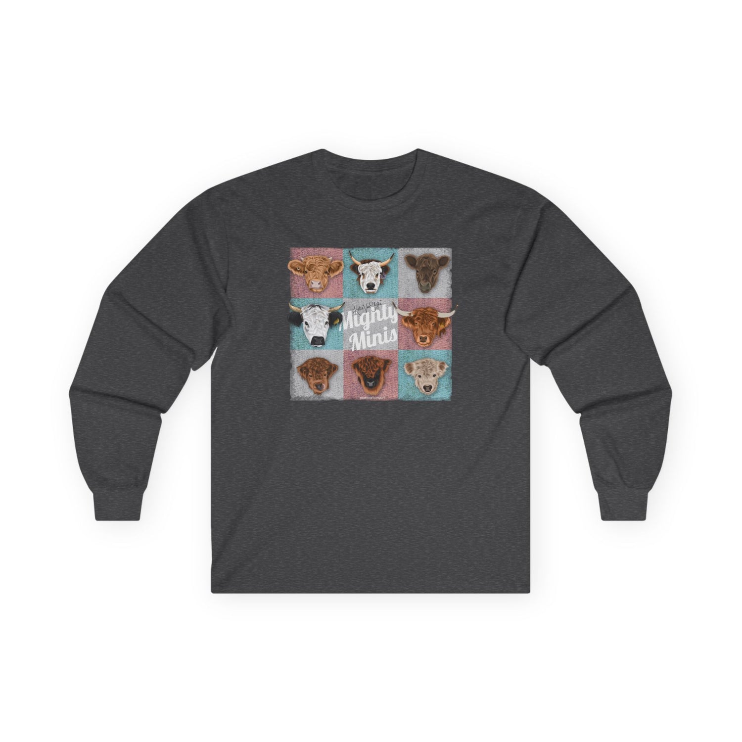The Mighty Minis Long Sleeve T-Shirt by Katie Van Slyke™ Dark Heather