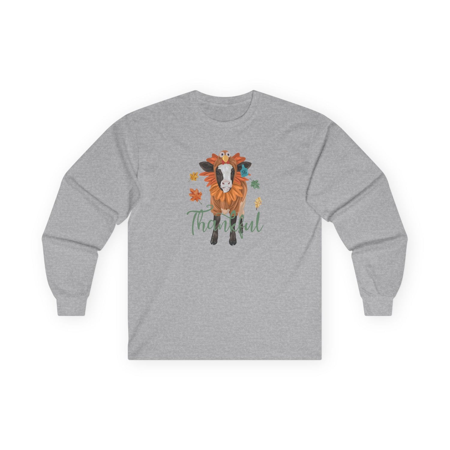 Turkey Time Long Sleeve T-Shirt by Katie Van Slyke™ Sport Grey