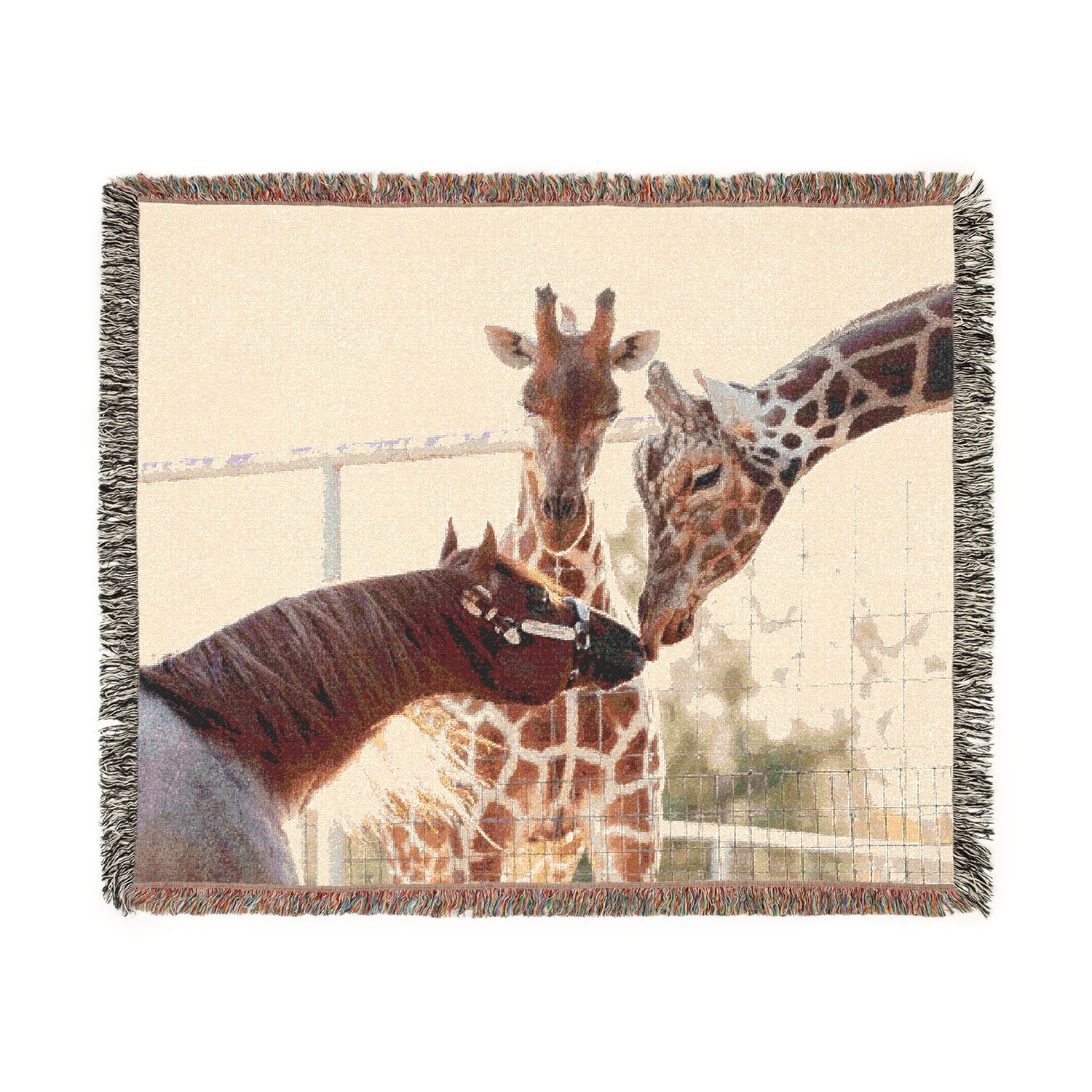 VS Code Red Giraffe Woven Blanket by Katie Van Slyke™