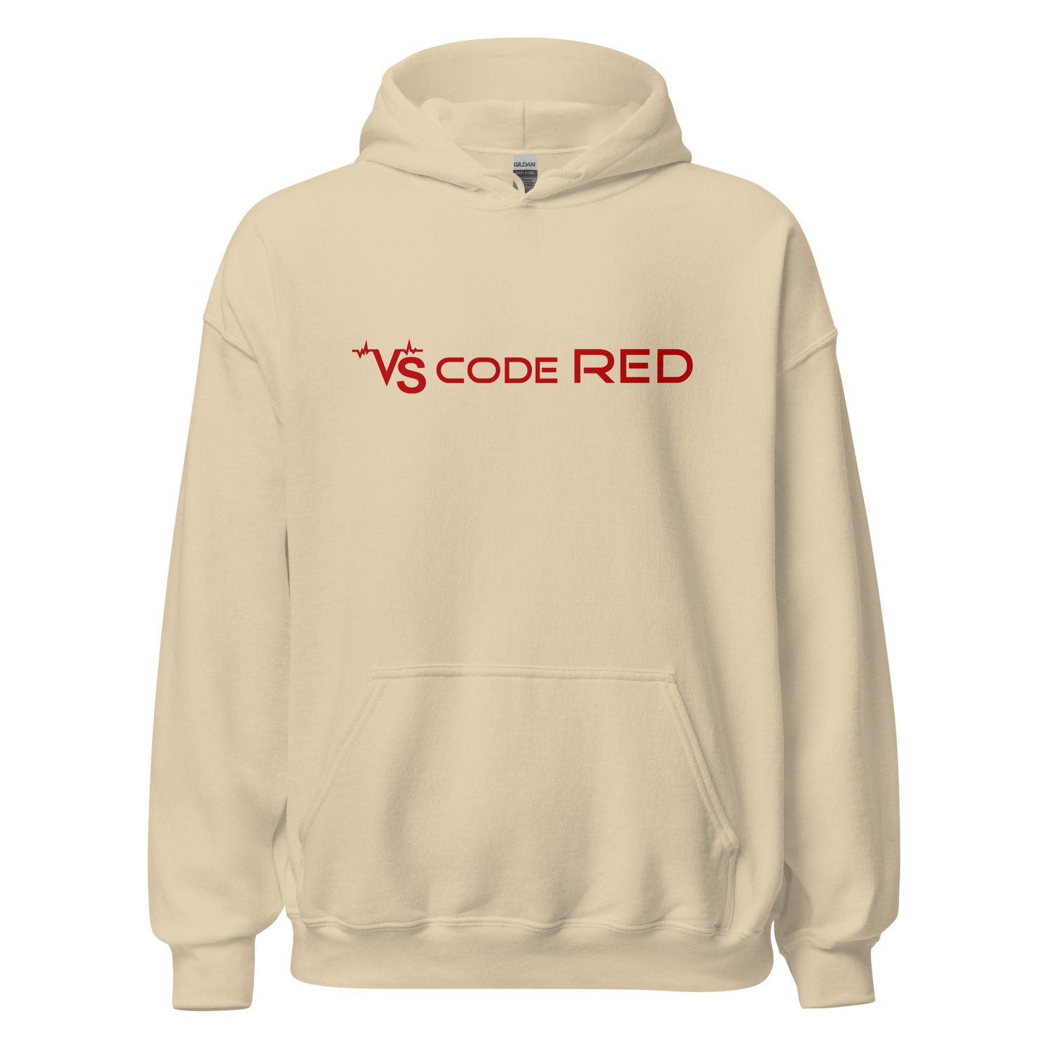 VS Code Red Hoodie by Katie Van Slyke - Sand
