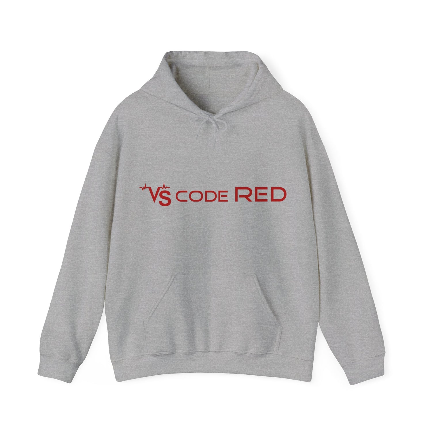 VS Code Red Logo Hoodie by Katie Van Slyke