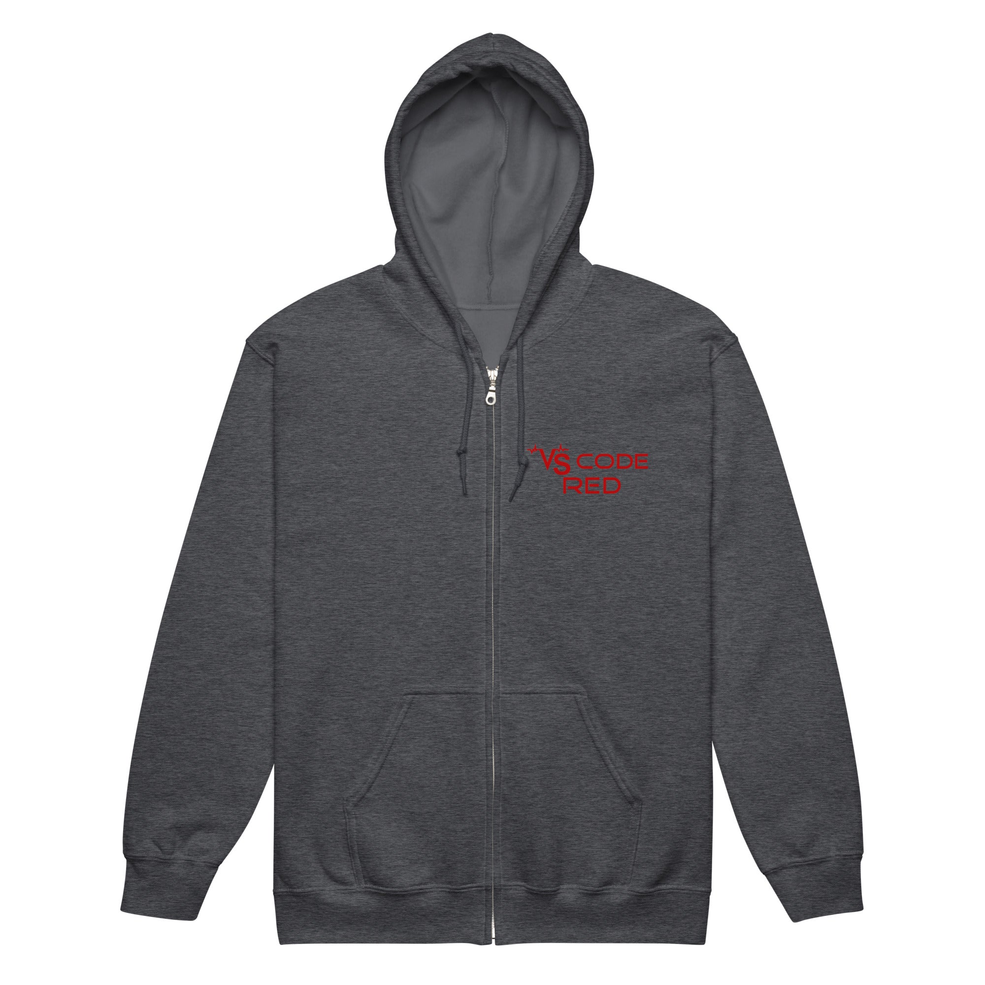 VS Code Red Zip-Up Hoodie by Katie Van Slyke®