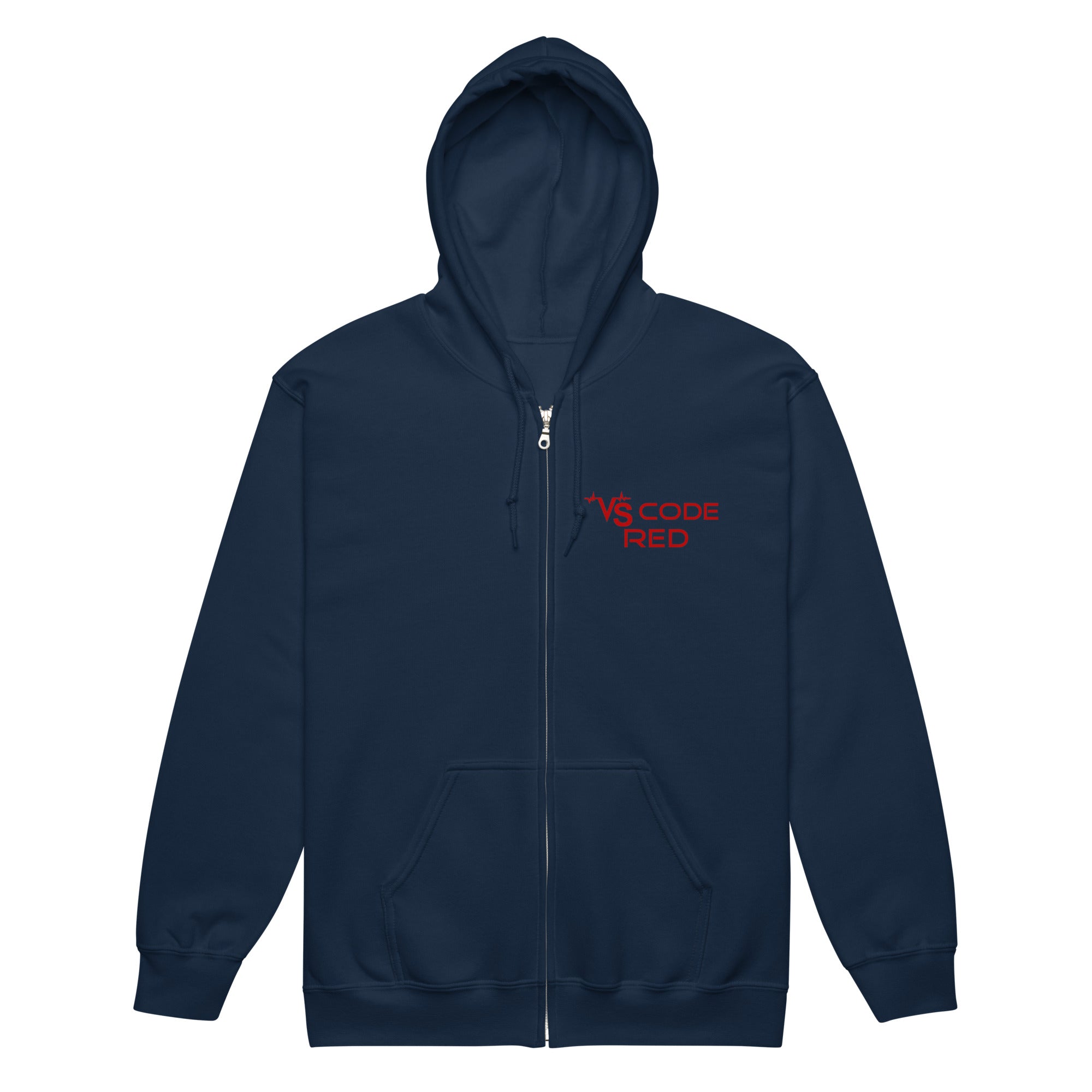 VS Code Red Zip-Up Hoodie by Katie Van Slyke®