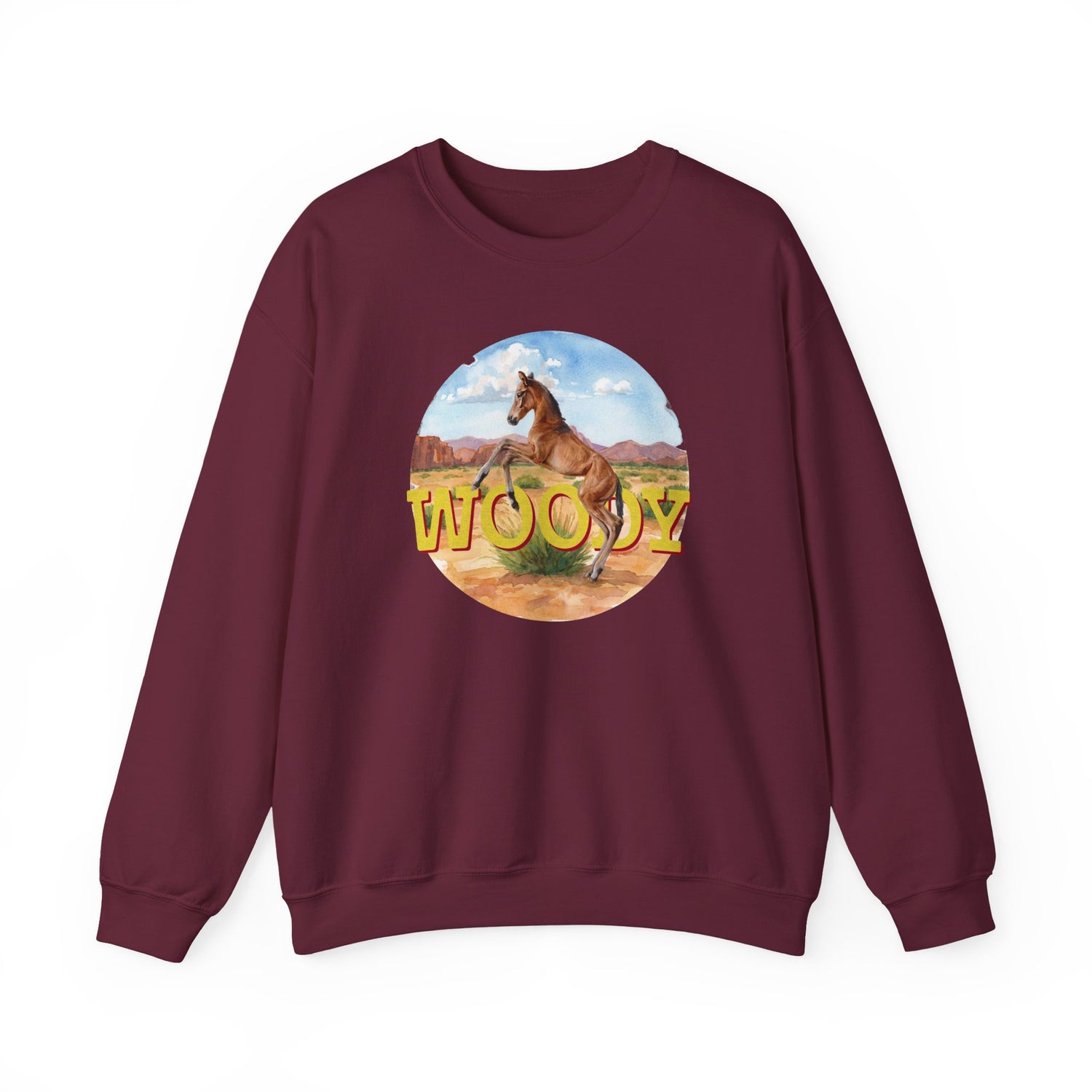 Woody Sweatshirt by Katie Van Slyke® Maroon